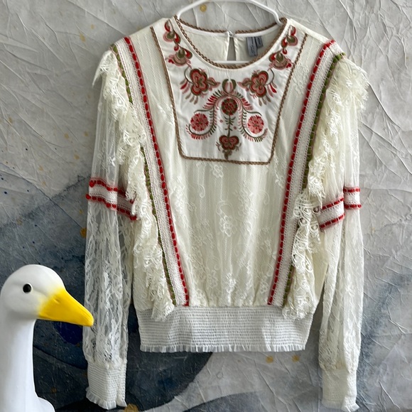blank london Tops - NWT Anthropologie Blank London Lace Top sz M